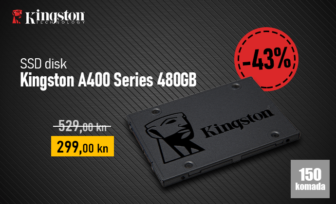 Black friday popust na SSD disk Kingston A400